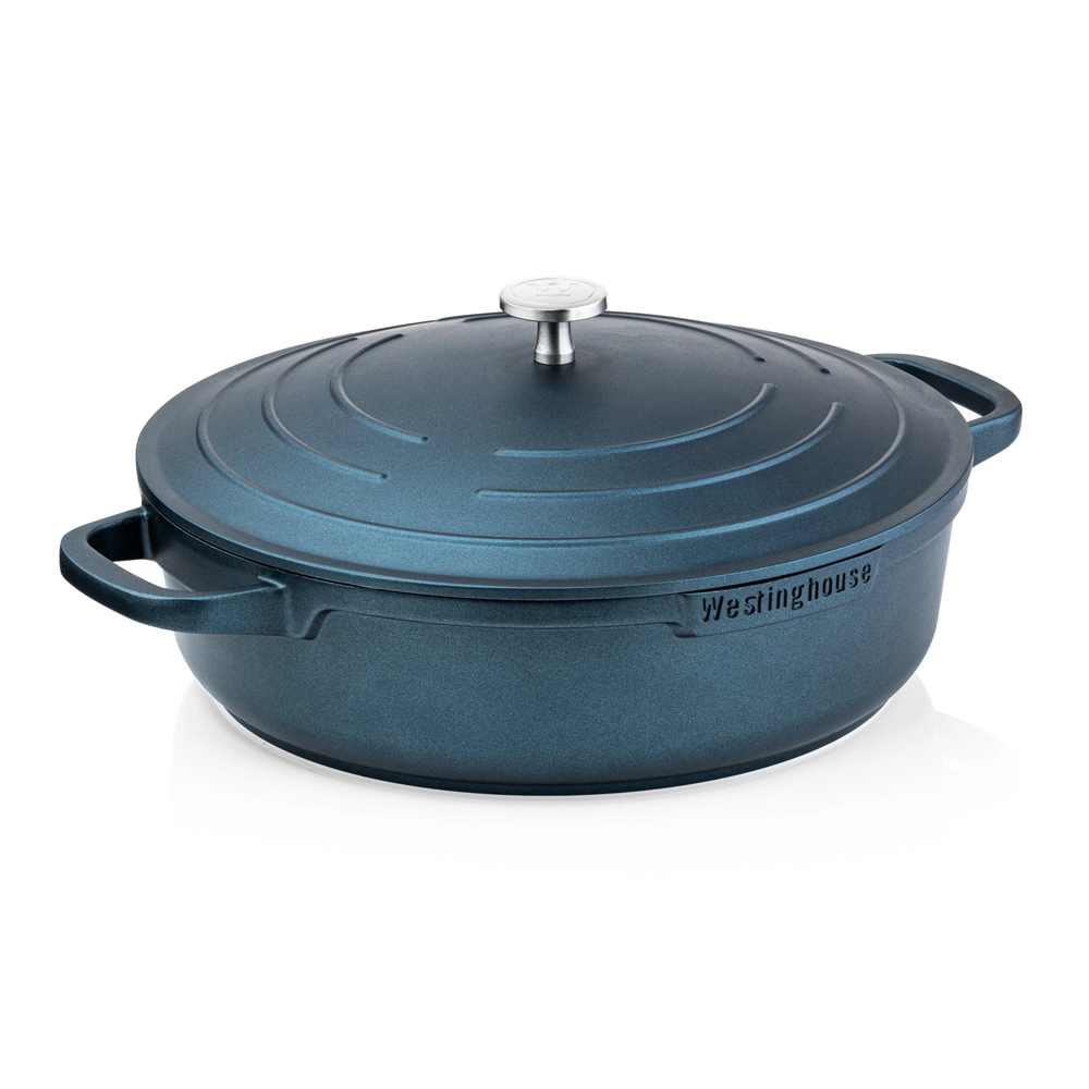 Low Casserole with Lid 28cm - Цэнхэр өнгө 