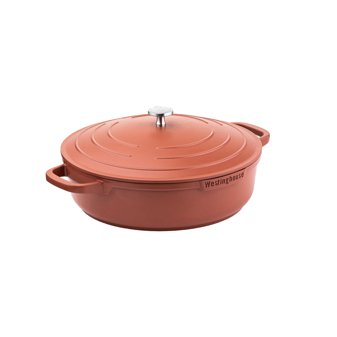 Low Casserole with Lid 28cm - Улбар шар өнгө